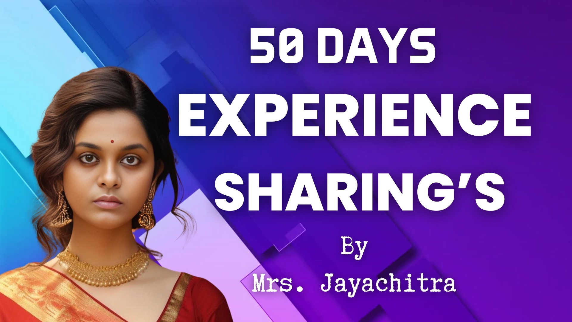 Mrs. Jayachitra Mam's - 50 Days Experience Sharings with Export Help Center