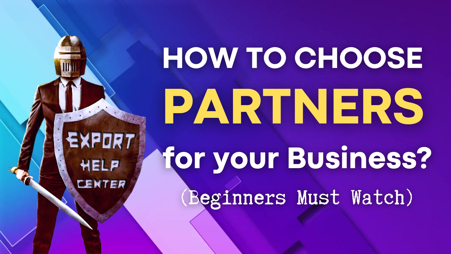 Business Partners எப்படி choose பண்றது?